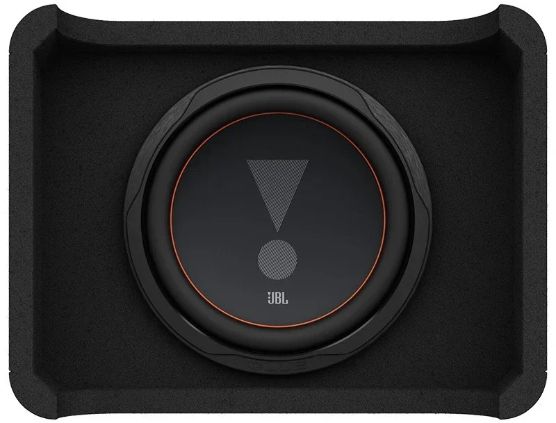 JBL CLUB 1000P - Autosubwoofer - Subwoofer da 10” per auto con cabinet - 700W RMS / 1400W Piek - Cabinet a sfiato Slip Stream