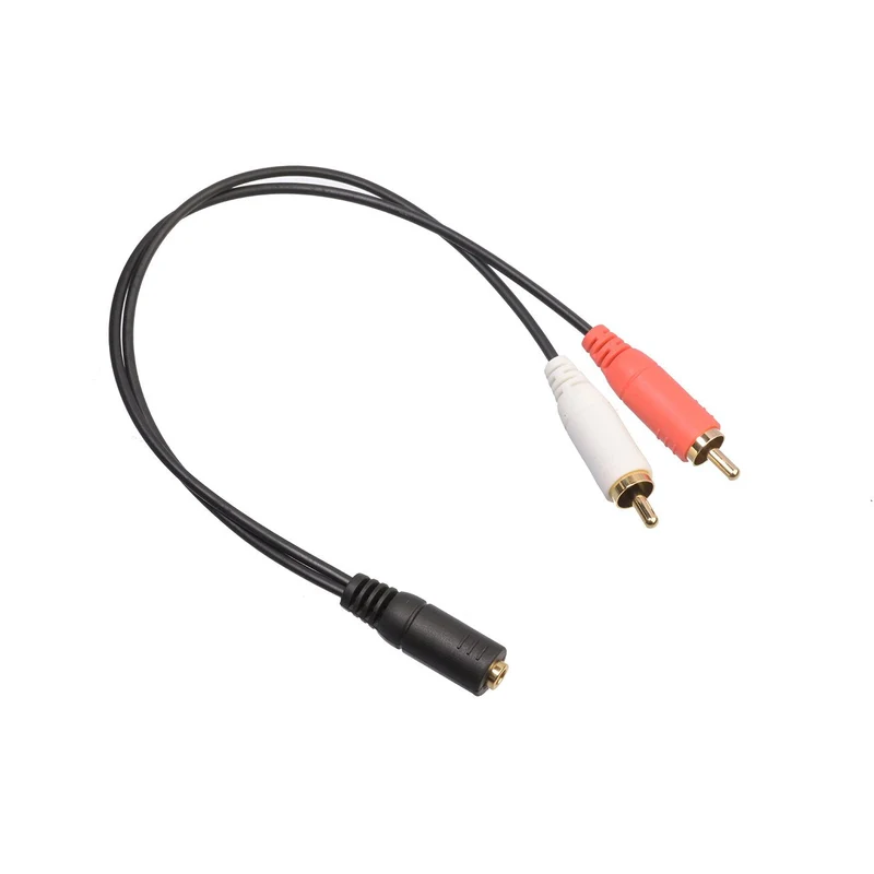Audio adapter for SET / RS series, 3.5mm Jack socket to RCA-Cinch, 0.20 m