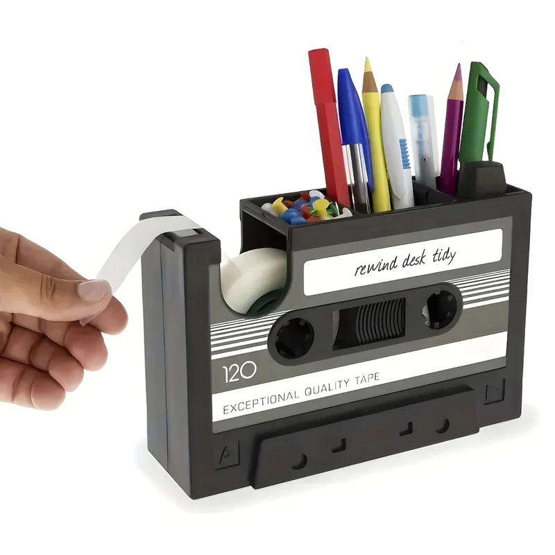 Miomu Organizador de Escritorio Retro, Diseño Dispensador de Cinta