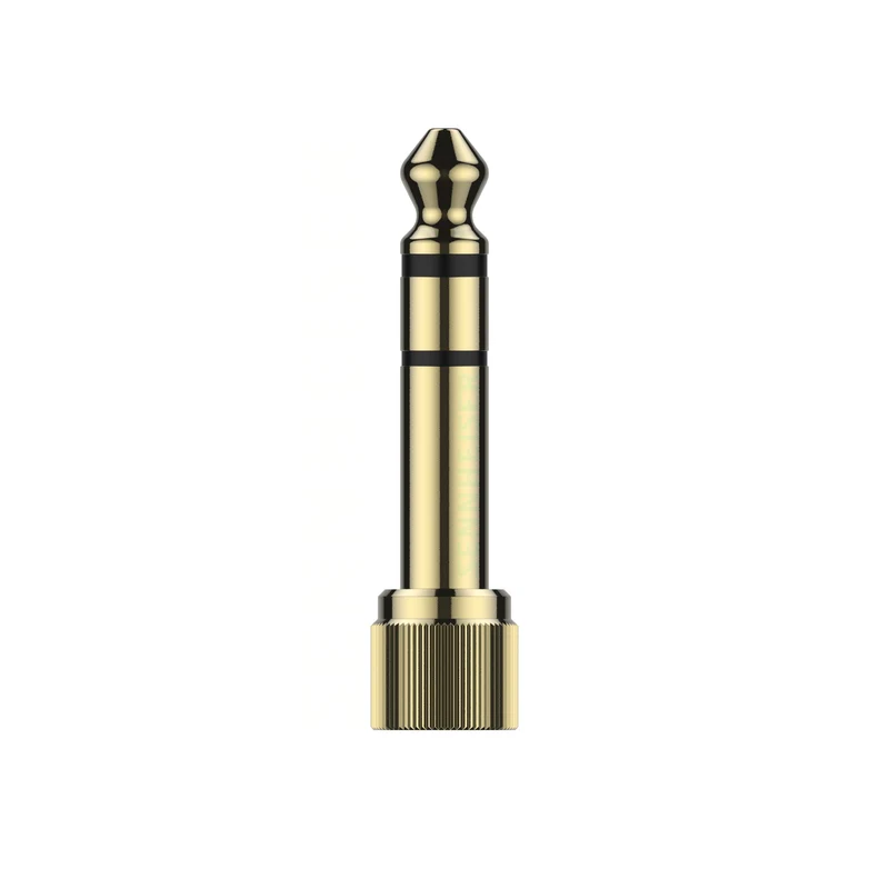 Jack adapter 3.5 mm to 6.35 mm, screw-on type