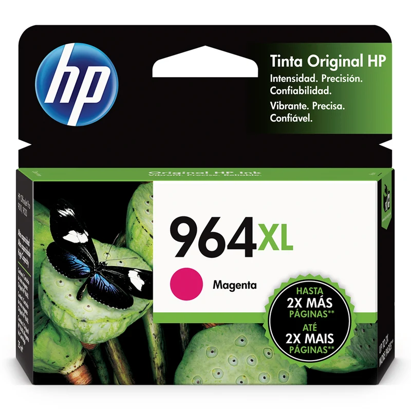 HP Cartucho de Tinta Original Magenta 964XL (3JA55AL)