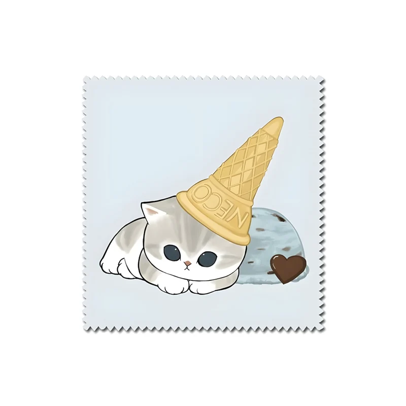 Miomu Pañito de Microfibra para Limpiar Anteojos, Mirada de Gatito