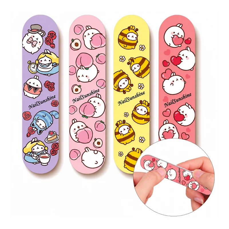 Miomu Set de Mini Limas de Uñas, Criaturas Tiernas