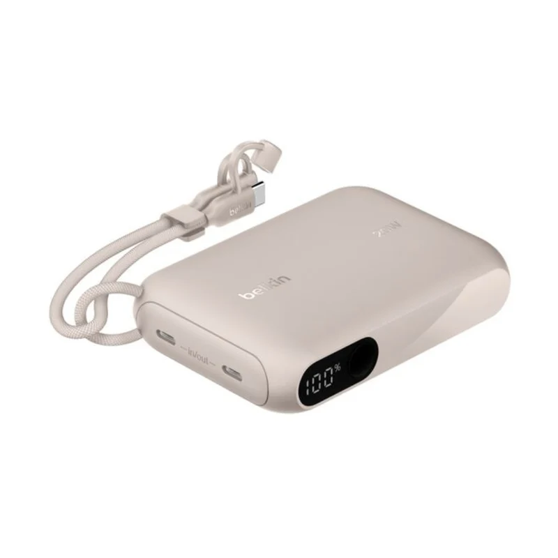 Belkin Power Bank Batería Externa Alámbrica con Pantalla 10,000mAh, BPB027FQ