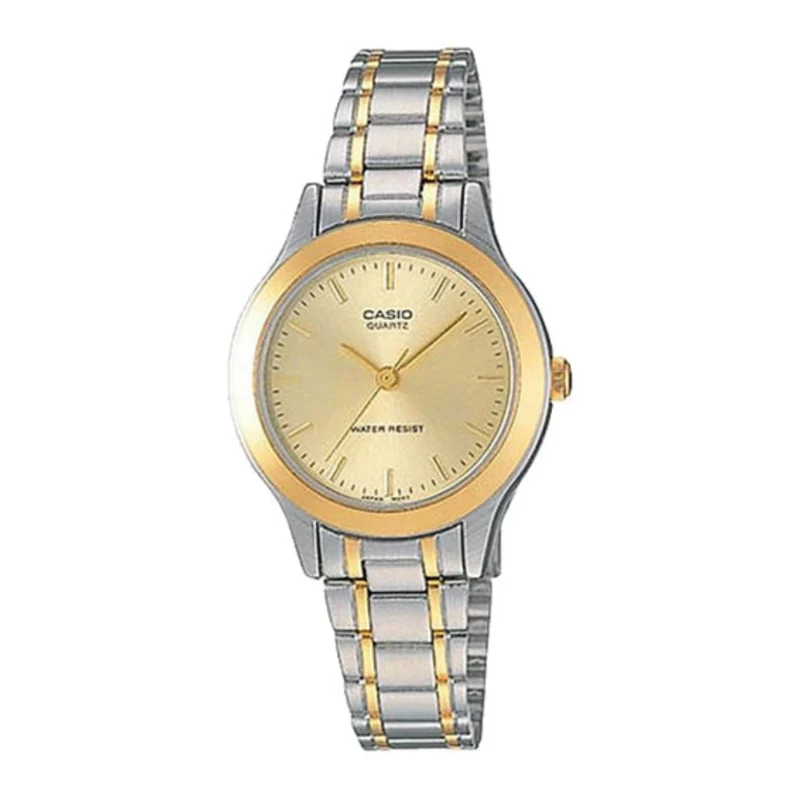 Casio Reloj Analogico Casual de Acero Inoxidable para Mujer, LTP-1128G-9A
