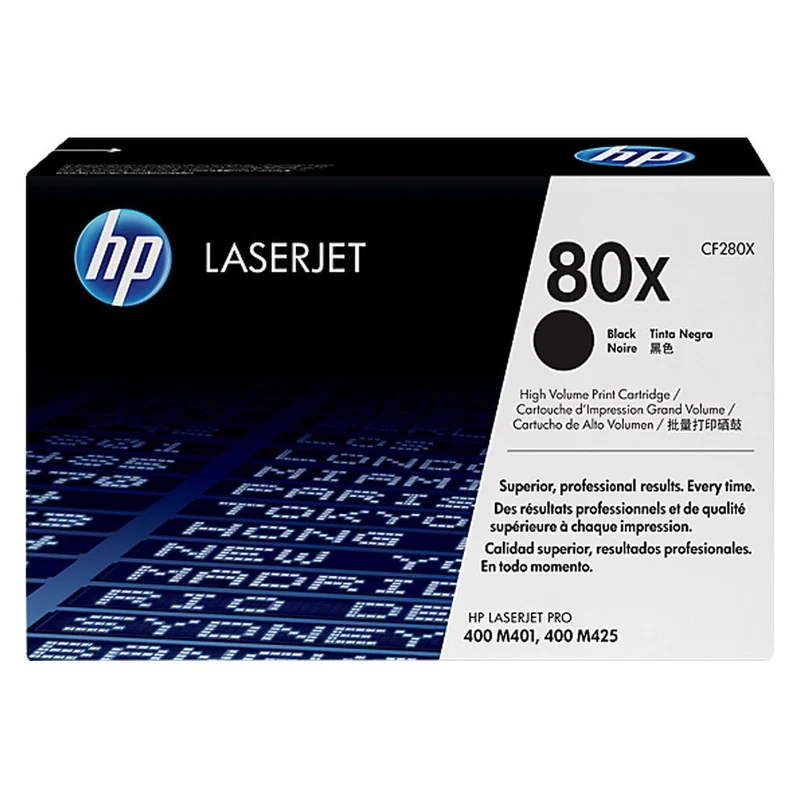 HP Tóner Negro 80X (CF280X) 6,900 Páginas