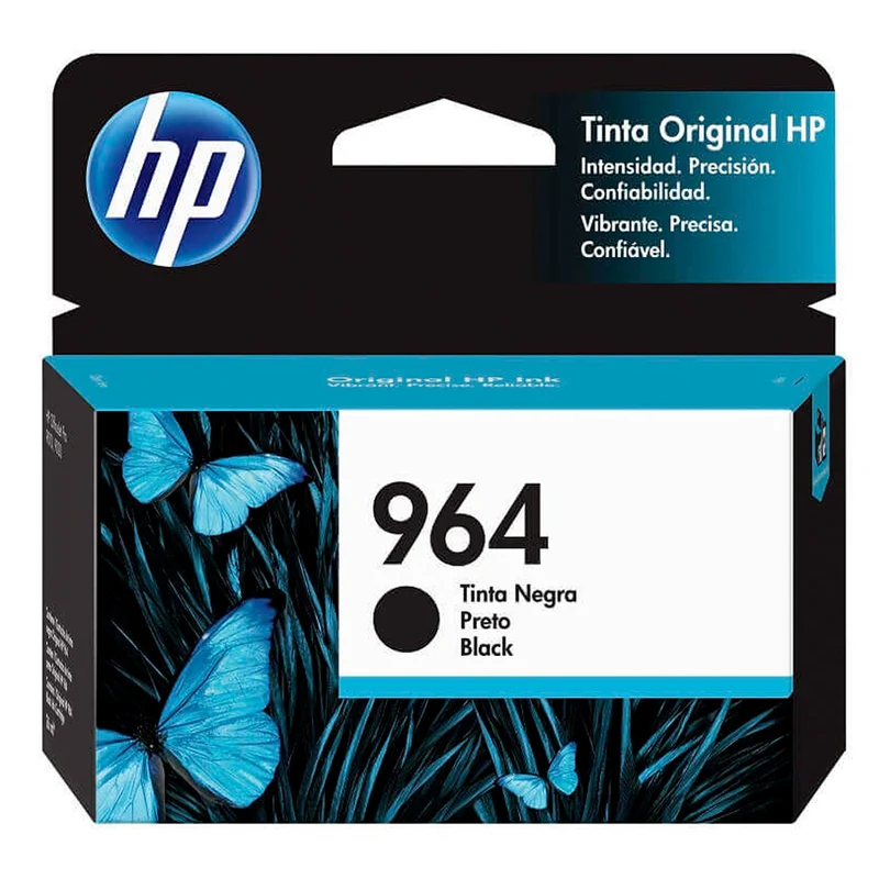HP Cartucho de Tinta Original Negro 964 (3JA53AL)