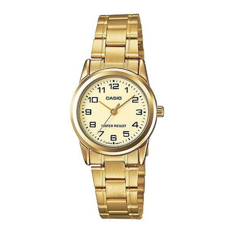 Casio Reloj Análogo para Mujer de Acero Inoxidable, Ltp-v001g-9b