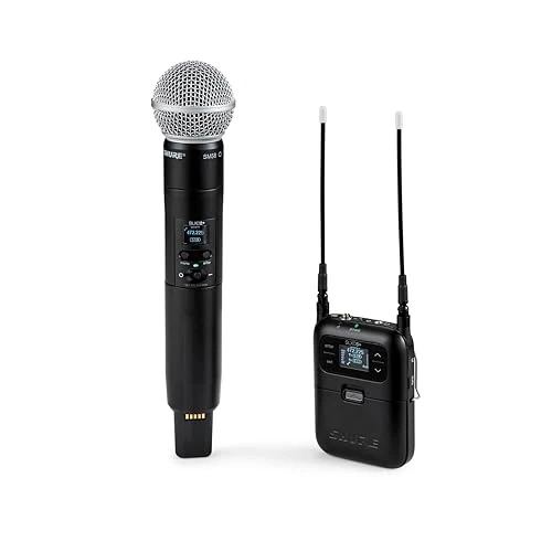 Shure SLXD25+/58 Digital Camera-Mount Wireless Handheld Microphone System with SM58 Capsule (G57: 470 to 608 MHz)