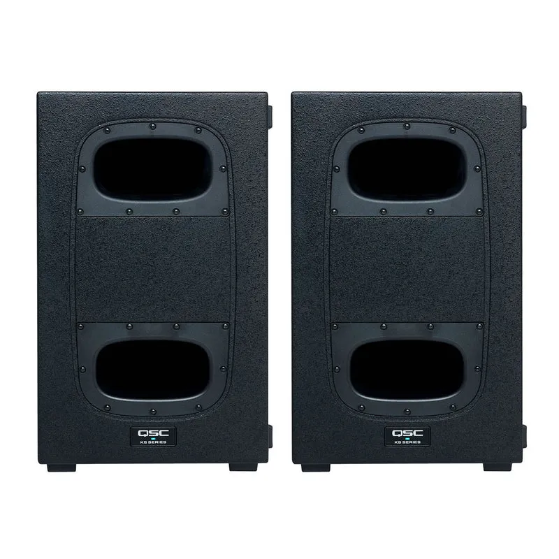 QSC KS112 2000W 12" Compact Powered Subwoofer (Pair)