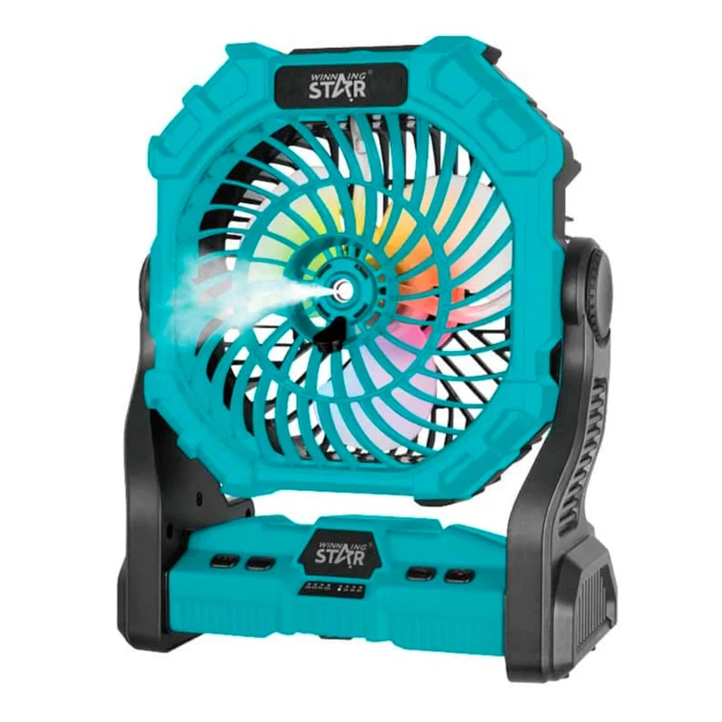 Winning Star Ventilador de Mesa Recargable 6W, St-4069