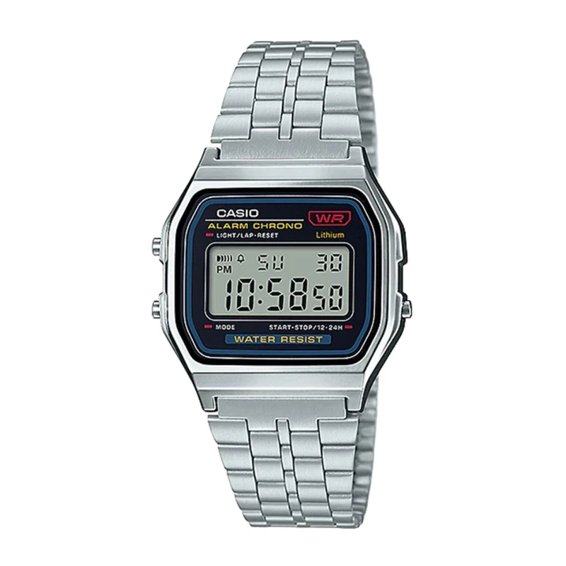 Casio Reloj Digital Vintage Acero Inoxidable Unisex (A-159W-1)