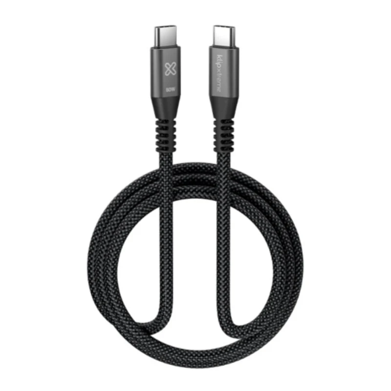 Klip Xtreme Cable USB Tipo C a USB C 1 Metro, KAC-250-3FT