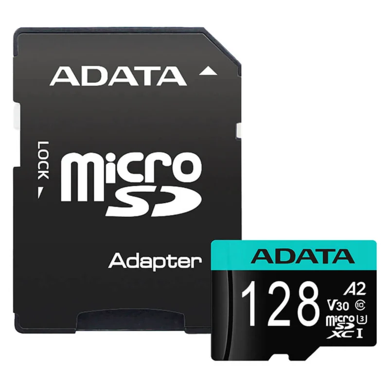 Adata Tarjeta de Memoria 128GB MicroSDXC/SDHC Clase 10, AUSDX128GUI3V30SA2-RA1