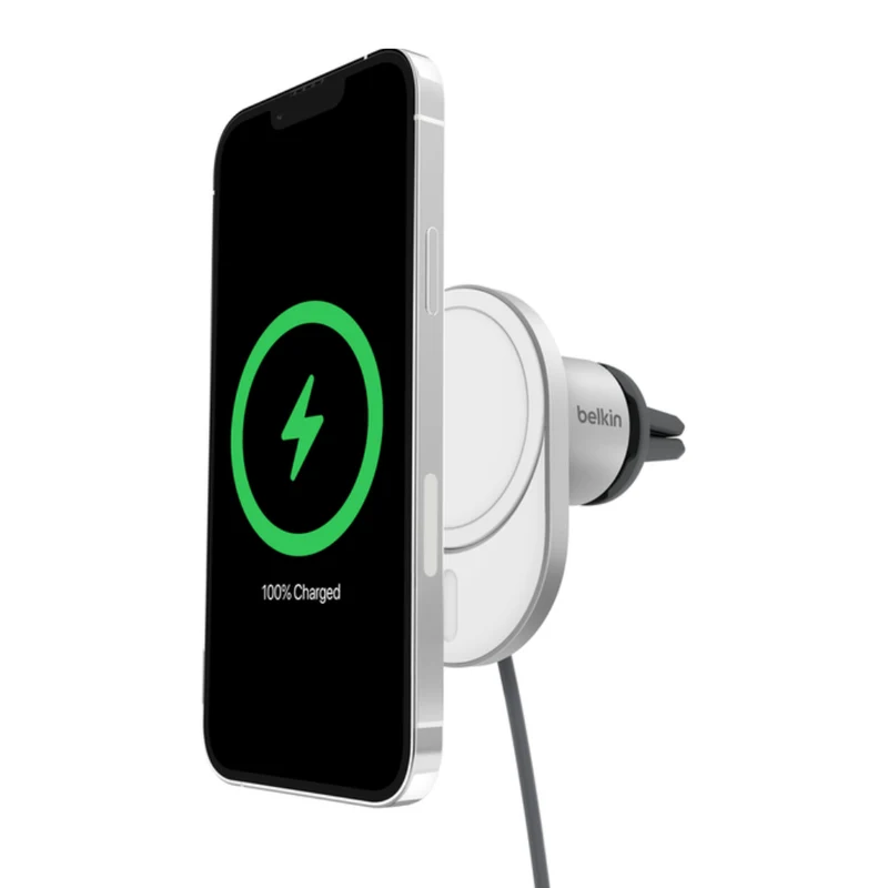 Belkin Holder de Carga Inalámbrica Boost Charge Pro para Carro, WIC008btGR-V2