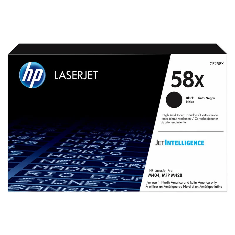 HP Cartucho de Tóner de Tinta Original Negro 58x (CF258X)