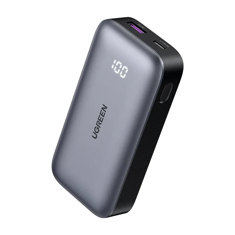 Ugreen Power Bank Batería Externa Carga Rápida USB C/USB A 10,000 mAh 30W, 25185