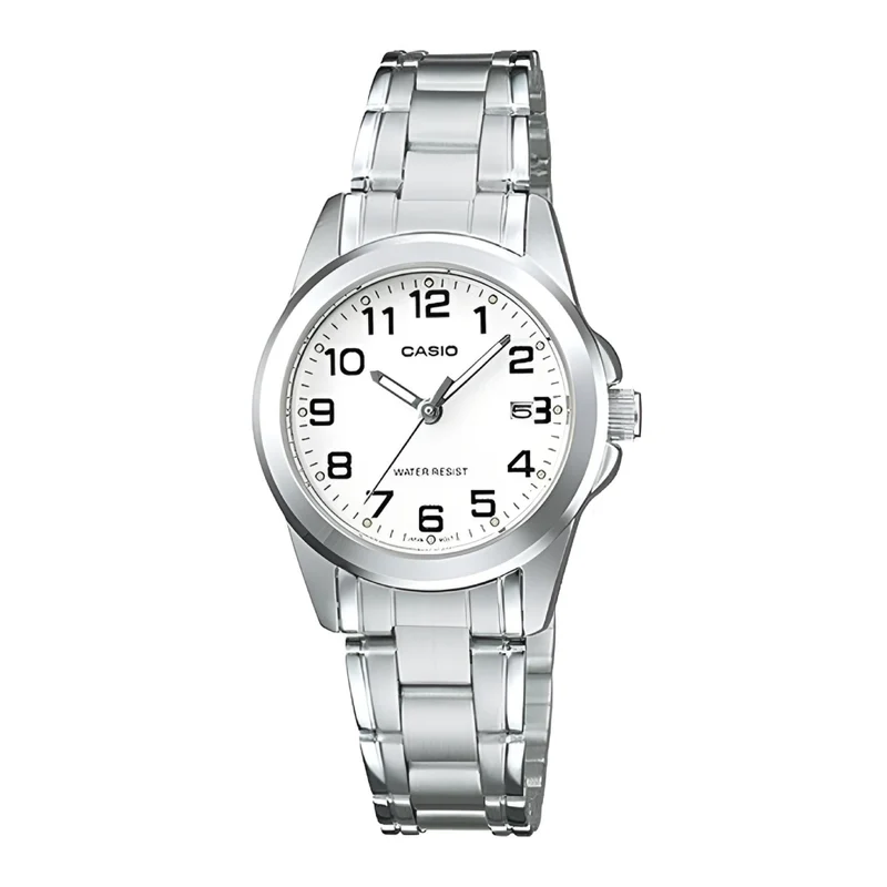 Casio Reloj Análogo para Mujer de Acero Inoxidable, LTP-1215A-7B2