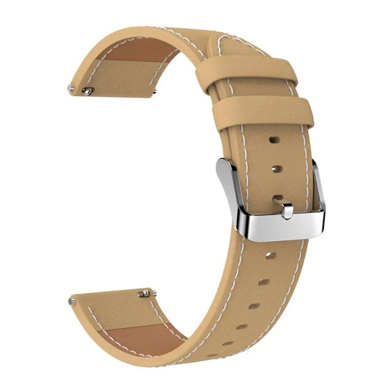 Kieslect Correa de Piel de Ante para Smartwatch, 22 mm