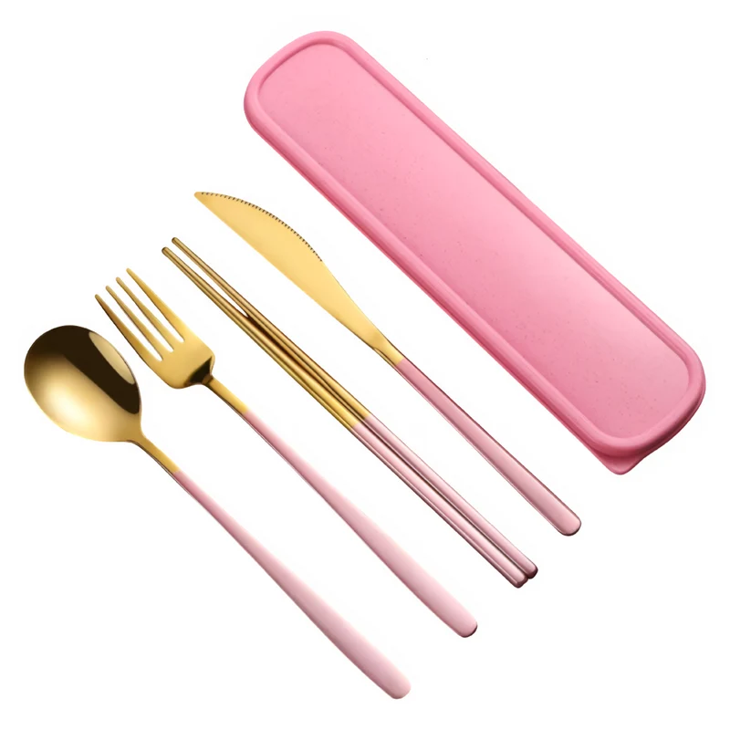 Miomu Set De Cubiertos de Acero Inoxidable con Estuche