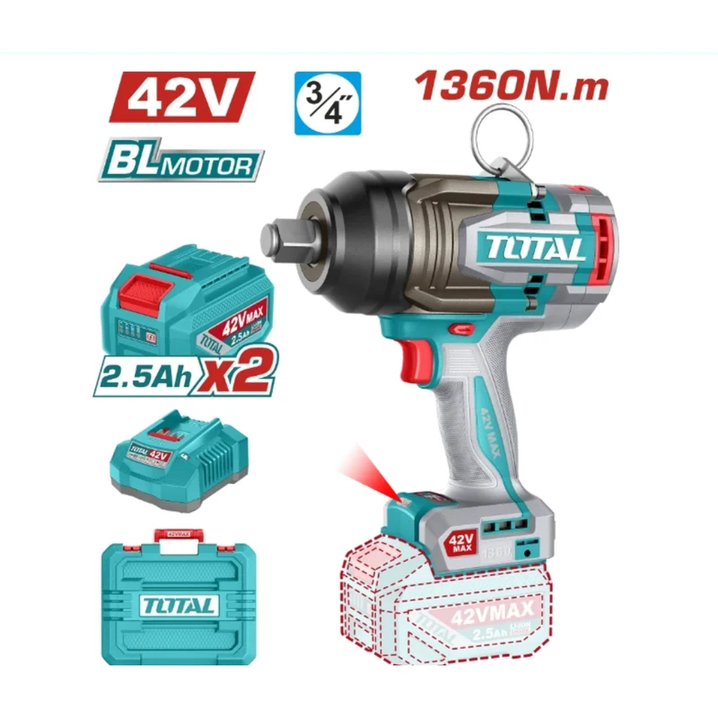Total Pistola de Impacto 3/4 42V, UTIWLI421362