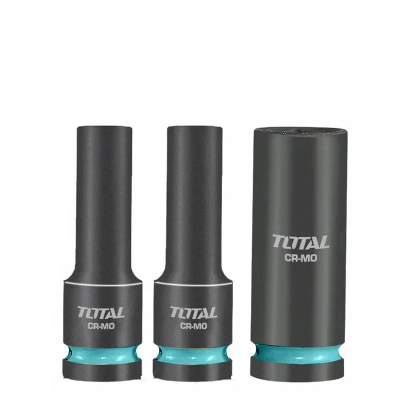 Total Juegos Cubos de Impacto Profundo 1/2", 3 Piezas