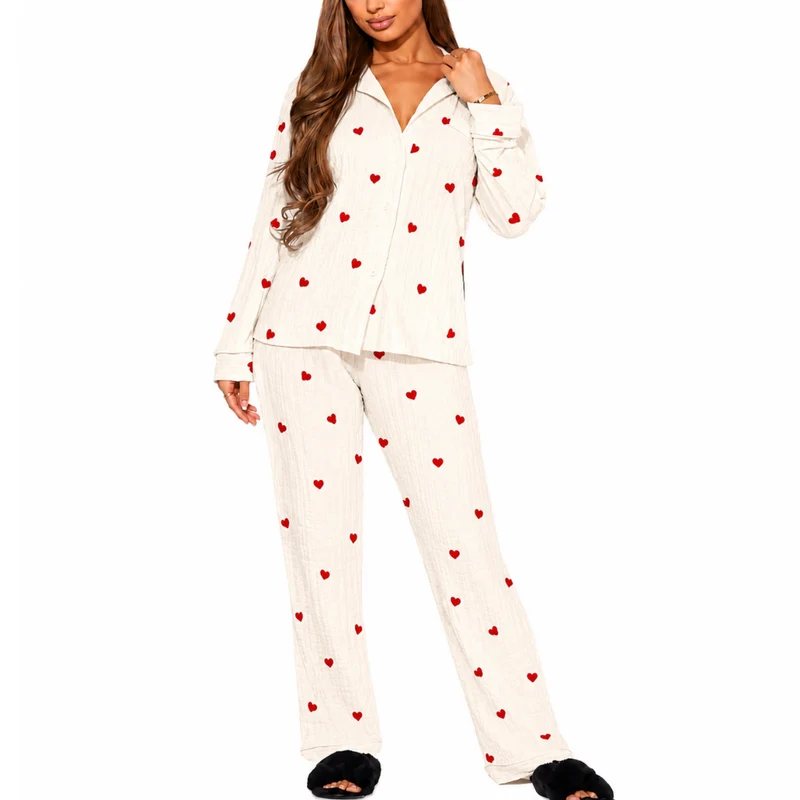 Miomu Pijama de 2 Piezas, Sinfonía de Corazones