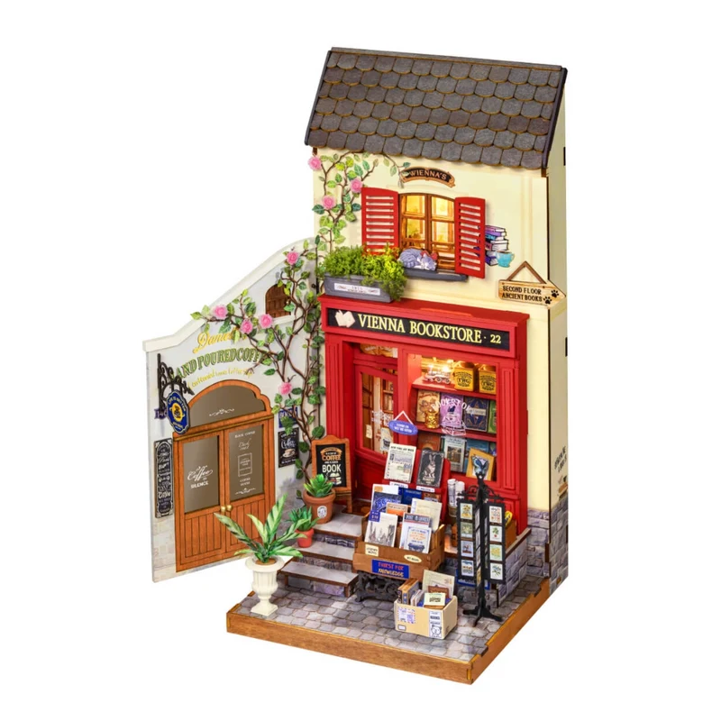 Miomu Rompecabezas de Madera 3D Librería en Vienna Robotime