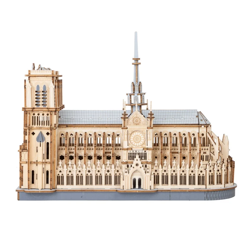 Miomu Rompecabezas de Madera 3D Catedral de París Robotime