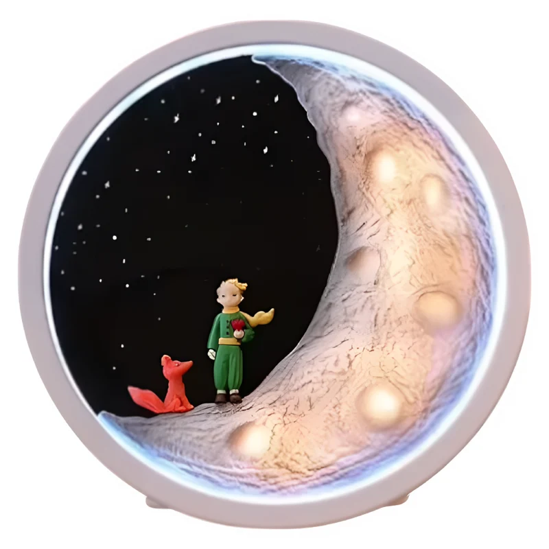Miomu Lámpara y Parlante Invisible a Luz, Diseño Luna