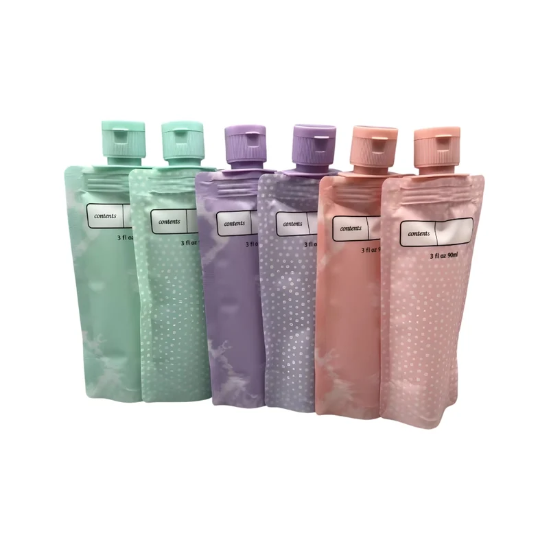 Miomu Set Viajero Dispensadores para Artículos de Higiene Personal, 6 Piezas