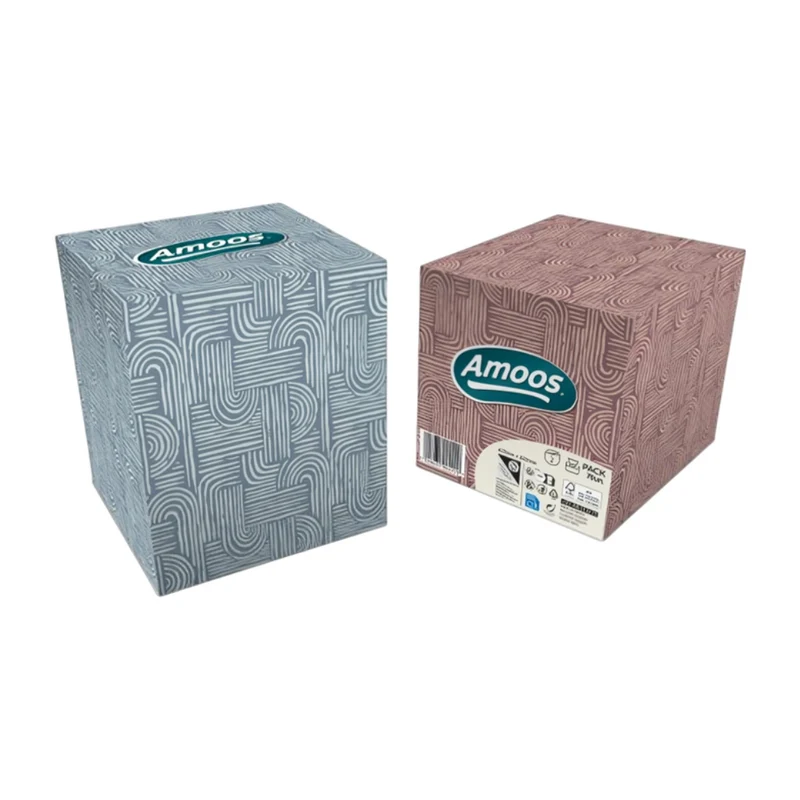 Amoos Pañuelos Faciales Doble Capa 70 Unidades, 24 Paquetes