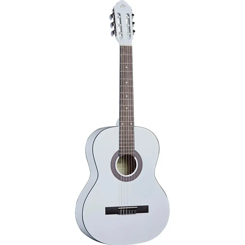 Eko CS-10 White Satin Chitarra Classica 4/4 x apprendimento + custodia inclusa