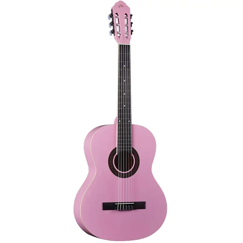 Eko CS-10 Pink Satin Chitarra Classica 4/4 x apprendimento + custodia inclusa