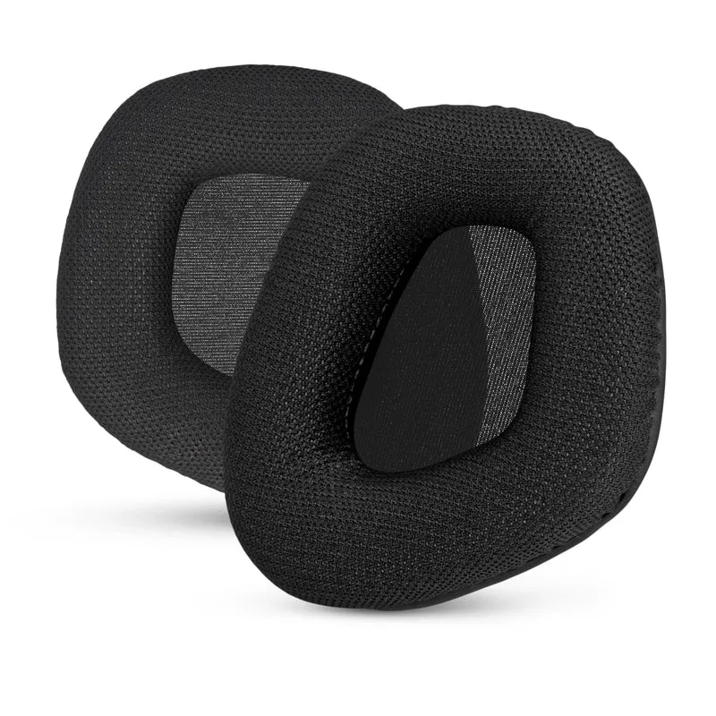 Cuscinetti auricolari in tessuto a rete per cuffie Corsair Void RGB Elite Wireless, RGB Elite USB, Elite Surround, tessuto a rete traspirante e memory foam di alta qualità