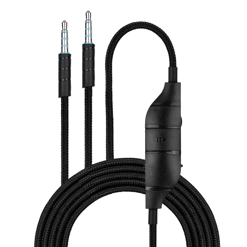 Cavo audio sostitutivo compatibile con Logitech G633, G635, G933, G935 – Microfono/telecomando in linea con controllo del volume e disattivazione dell'audio – Cavo per cuffie da gioco intrecciato in nylon