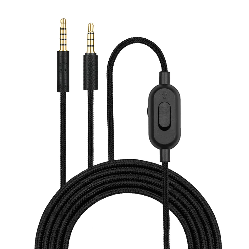 Cavo audio sostitutivo compatibile con Logitech G Pro, G Pro X, G433, G233 – Telecomando in linea con controllo del volume e disattivazione dell'audio