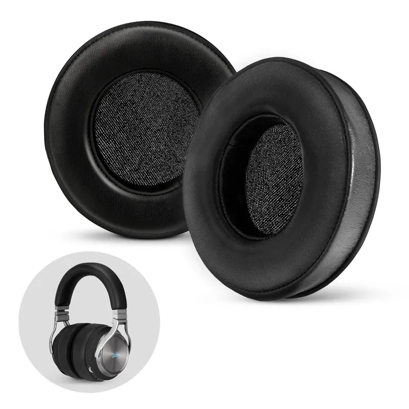 Cuscinetti in pelle di pecora per cuffie Corsair Virtuoso RGB (Wireless/XT/SE) - Memory Foam con morbida pelle di pecora