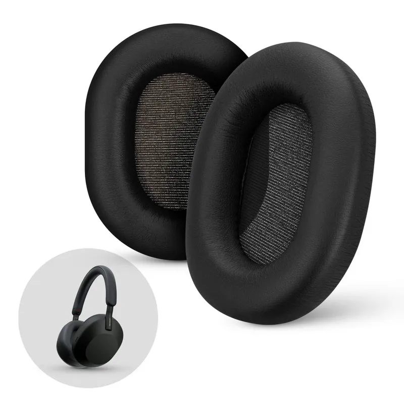 Cuscinetti di ricambio Sony WH-1000XM5 - Cuscinetti auricolari in morbida pelle PU e memory foam per un comfort extra e un'installazione facile e veloce