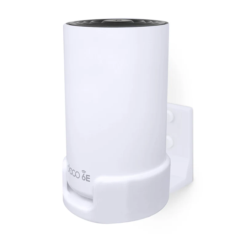 Supporto da parete senza viti per TP-Link Deco X68, XE70, XE75, XE75 PRO, AXE5300 e AXE5400, facile da installare, senza sporcare, riduce le interferenze e aumenta la portata, staffa adesiva, bianco di Brainwavz