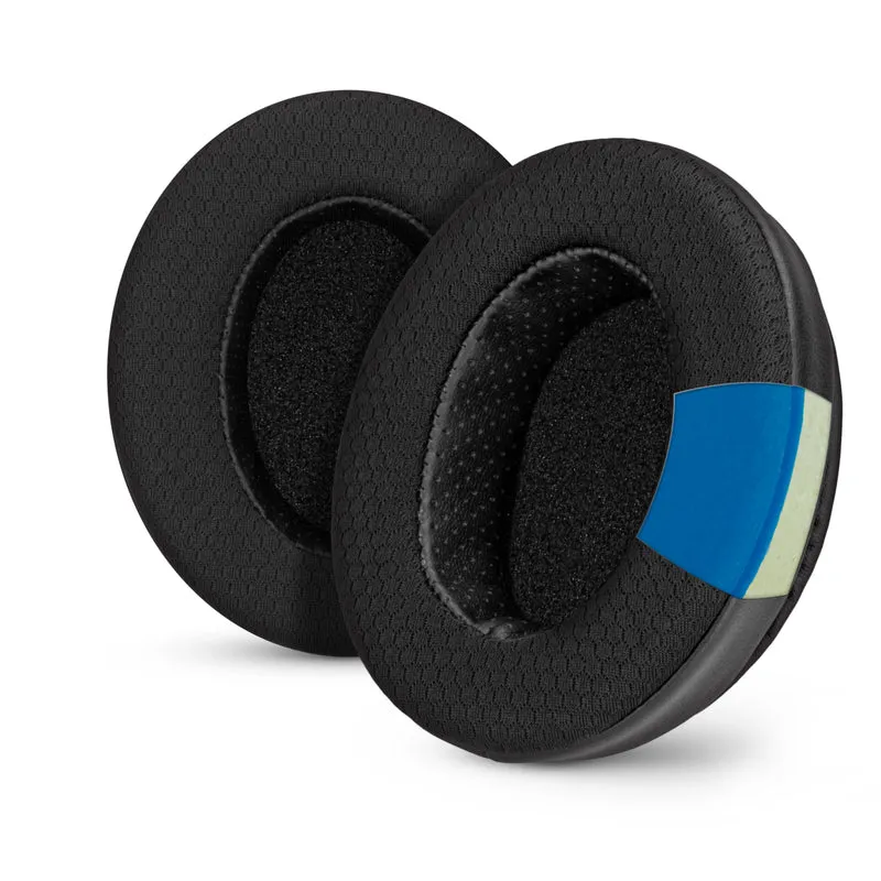 Cuscinetti auricolari di ricambio ibridi per Steelseries Arctis Nova Series 1/P/X 3 5/P/X 7/P/X PRO e PRO per cuffie Xbox, in gel morbido, tessuto traspirante con inserti in pelle PU e memory foam.