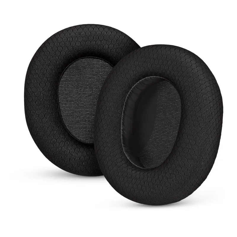 Cuscinetti auricolari in tessuto per cuffie Steelseries Arctis Nova Pro Wireless, Nova Pro Omni e Nova Elite, realizzati in tessuto a rete traspirante e schiuma memory di alta qualità.