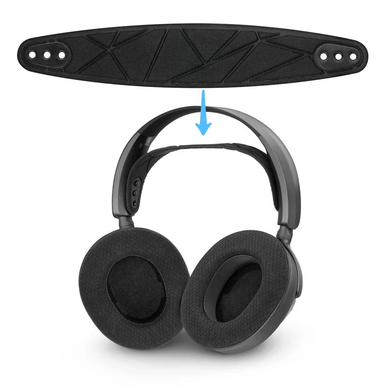 Fascia di ricambio per SteelSeries Arctis Nova 7P e 7X e altri – Fascia elastica in cotone con 3 impostazioni di misura