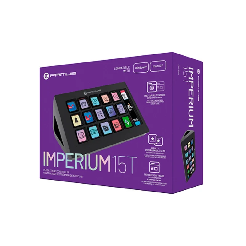Primus Gaming Stream Deck IMPERIUM 15T 15 Teclas, PSD-90BK