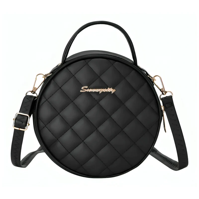 Miomu Bolso Redondo Acolchado con Correa Ajustable
