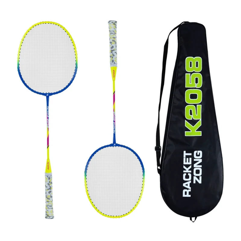 Runic Set Raquetas de Bádminton Avanz Hierro Racket Zong (K2058), 3 Piezas