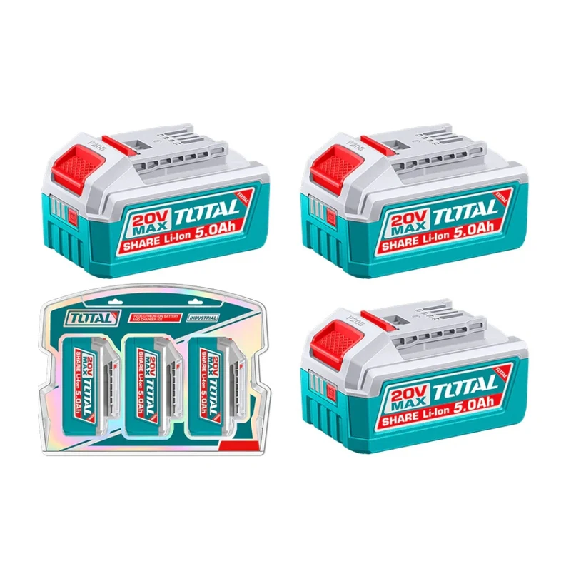 Total Set Baterías 20V 5.0Ah para Herramientas P20S, TOSLI251198
