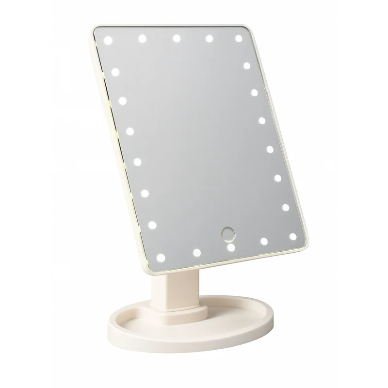 Miomu Espejo de Maquillaje con Luces LED y Base Ajustable