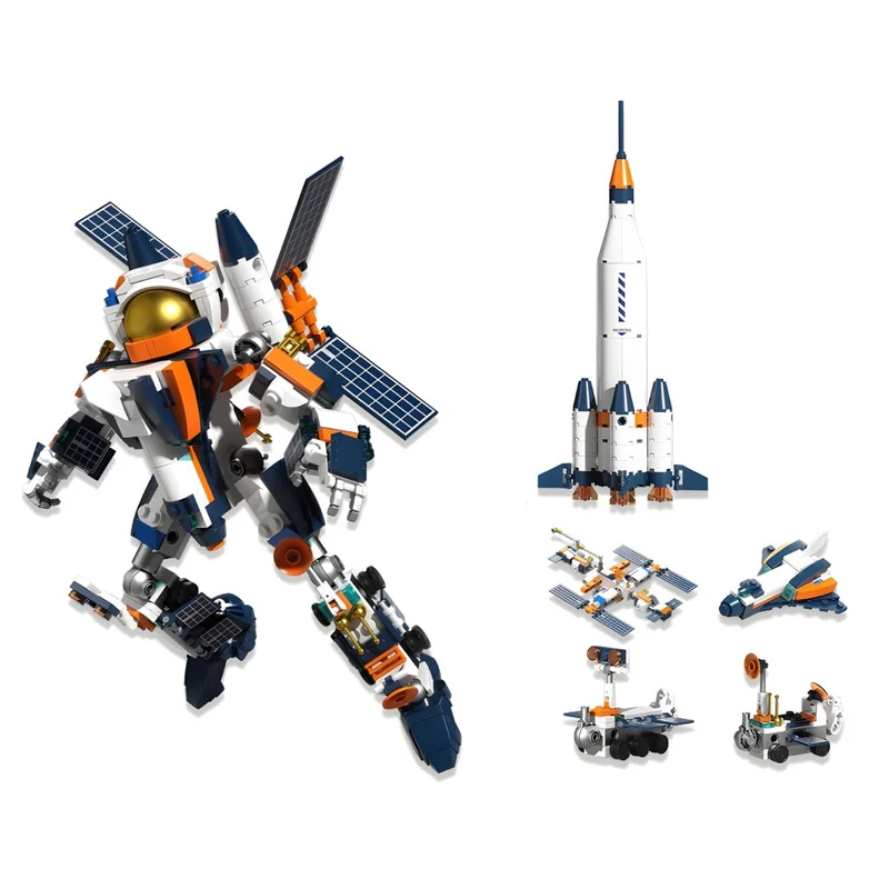 Miomu Bloques Armables, Mega Robot Galáctico 5 en 1