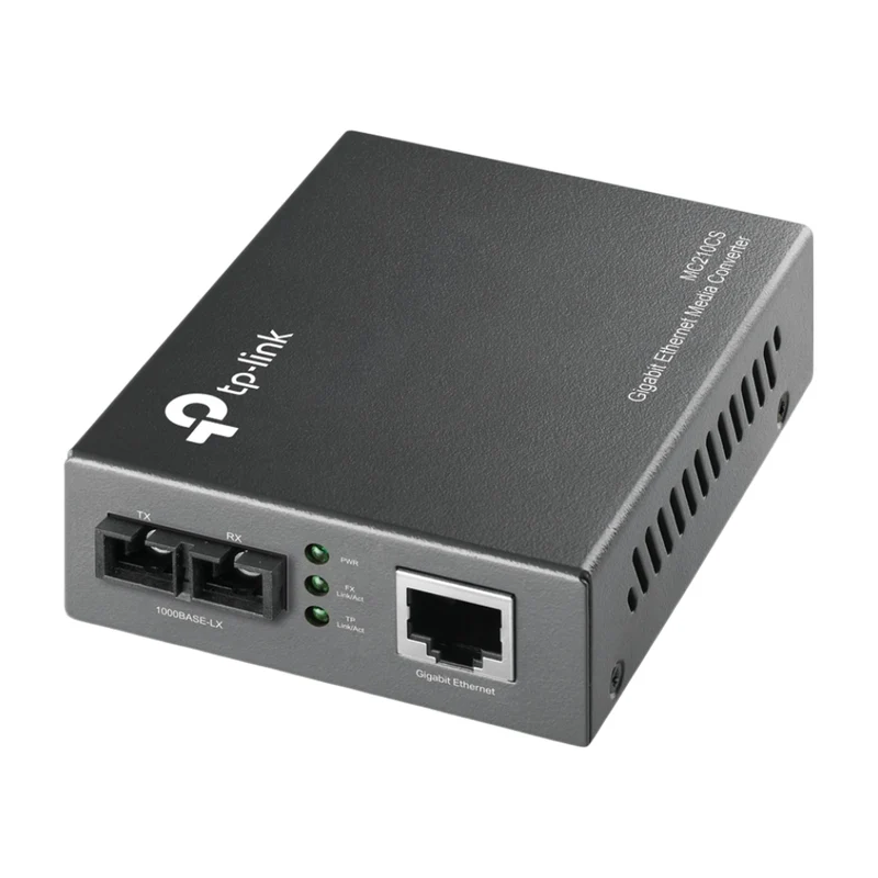 TP-Link Omada Adaptador de Red Gigabit RJ45 a Fibra Óptica Monomodo, MC210CS